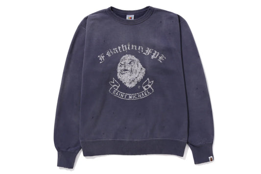 BAPE® X SAINT MXXXXXX GORILLA CREWNECK