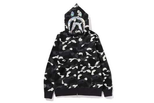 CITY CAMO SHARK FULL ZIP HOODIE