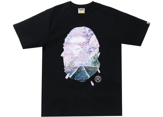 BAPE Sakura Photo Ape Head Tee