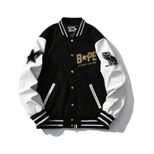 BATHING APE LOGO TRACK JACKET