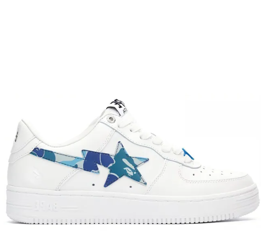 BAPE A BATHING APE Bape Sta Low KAWS White Blue Camo