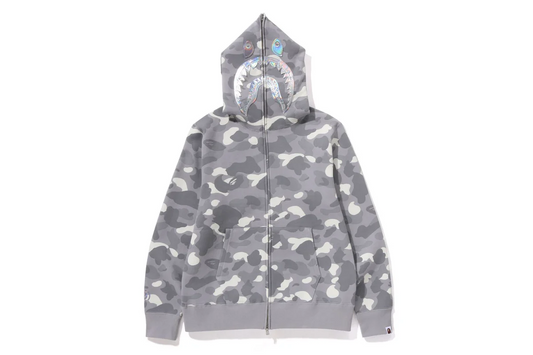 CITY CAMO SHARK FULL ZIP HOODIE