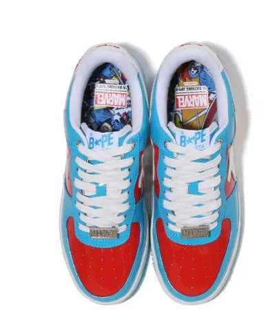 BAPE A BATHING APE Bape Sta Low Marvel Comics Captain America