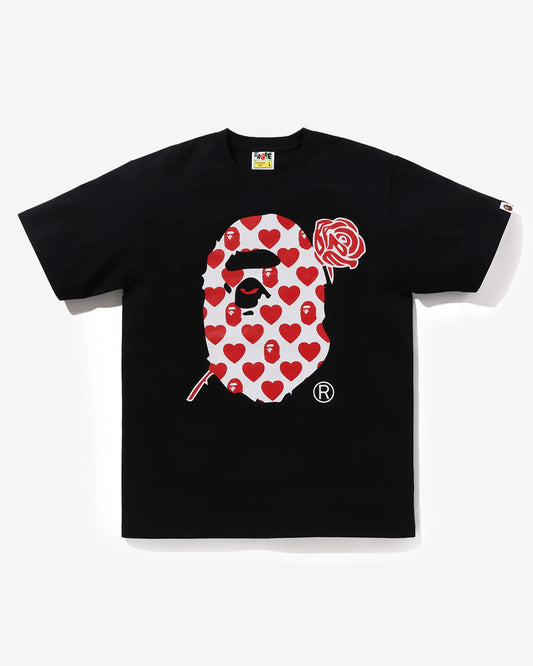 Valentine Ape Head Tee Black